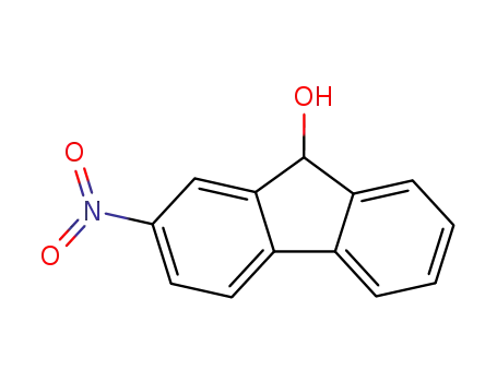 Molecular Structure of 28149-15-7 (2-nitro-9H-fluoren-9-ol)