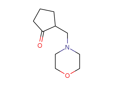 Molecular Structure of 56858-94-7 (Cyclopentanone, 2-(4-morpholinylmethyl)-)