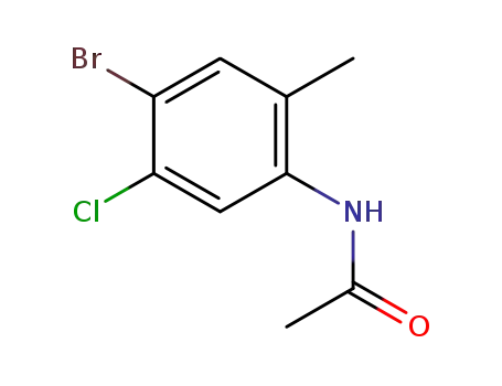 Molecular Structure of 1607828-43-2 (N-(4-bromo-5-chloro-2-methylphenyl)-acetamide)