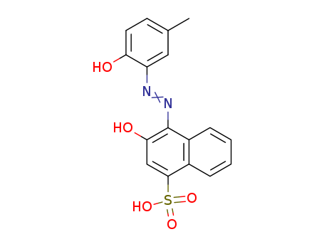 1-Naphthalenesulfonicacid, 3-hydroxy-4-[2-(2-hydroxy-5-methylphenyl)diazenyl]-