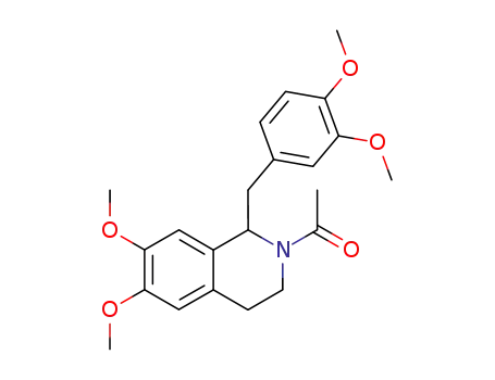 Molecular Structure of 31537-71-0 (2-acetyl-1-[(3,4-dimethoxyphenyl)methyl]-1,2,3,4-tetrahydro-6,7-dimethoxyisoquinoline)