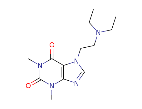 1H-Purine-2,6-dione,7-[2-(diethylamino)ethyl]-3,7-dihydro-1,3-dimethyl- cas  314-35-2
