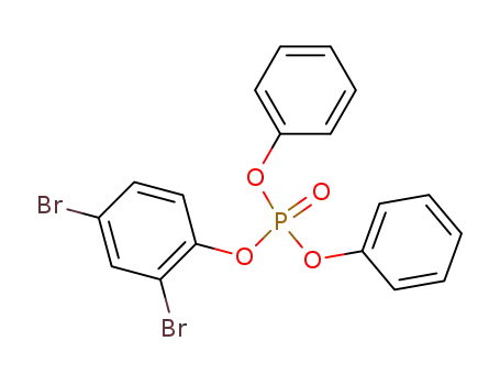 Molecular Structure of 31066-45-2 (2,4-dibromophenyl diphenyl phosphate)