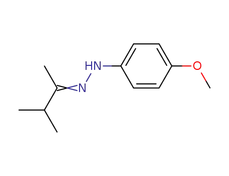 Molecular Structure of 41797-84-6 (<i>N</i>-(1,2-dimethyl-propylidene)-<i>N</i>'-(4-methoxy-phenyl)-hydrazine)