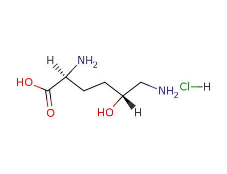 Molecular Structure of 93923-90-1 (erythro-5-Hydroxy-L-lysine monohydrochloride)