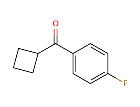 Molecular Structure of 31431-13-7 (CYCLOBUTYL-4-FLUOROPHENYL KETONE)