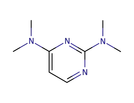 Molecular Structure of 1076-94-4 (2,4-BIS(DIMETHYLAMINO)-PYRIMIDINE)