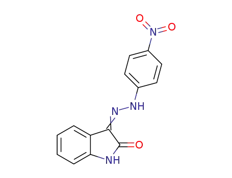 Molecular Structure of 31107-06-9 (1H-indole-2,3-dione 3-[(4-nitrophenyl)hydrazone])