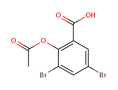 2-아세틸-3,5-디브로모살리실산