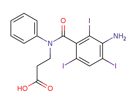 Molecular Structure of 3115-05-7 (iobenzamic acid)