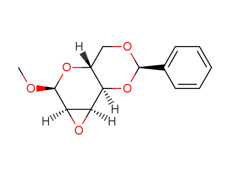 Molecular Structure of 66537-92-6 (methyl 2,3-anhydro-4,6-benzylidene-α-D-allopyranoside)
