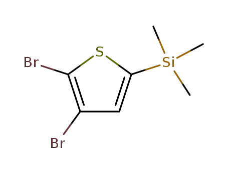 Molecular Structure of 77998-63-1 ((4,5-dibromothiophen-2-yl)trimethylsilane)