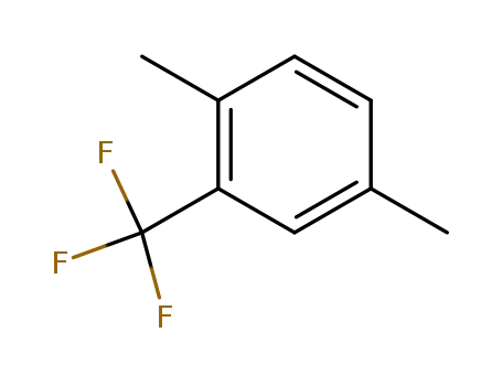 Molecular Structure of 84796-70-3 (Benzene, 1,4-dimethyl-2-(trifluoromethyl)-)