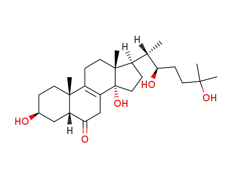 Cholest-8-en-6-one,3,14,22,25-tetrahydroxy-,(3â,5â,22R)- 