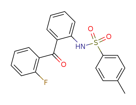 Molecular Structure of 3109-35-1 (N-[o-(o-fluorobenzoyl)phenyl]-p-toluenesulphonamide)