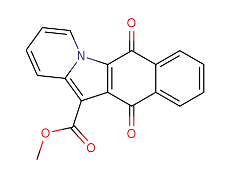 Molecular Structure of 98596-13-5 (methyl 6,11-dioxo-6,11-dihydrobenzo[f]pyrido[1,2-a]indole-12-carboxylate)