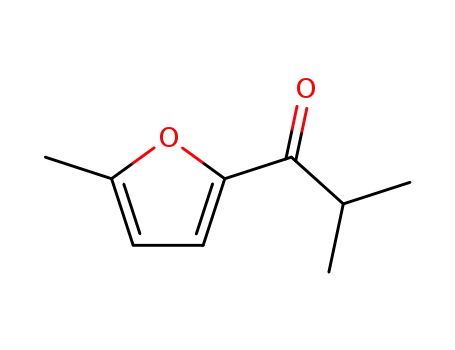 Molecular Structure of 90673-64-6 (2-methyl-1-(5-methylfuran-2-yl)propan-1-one)