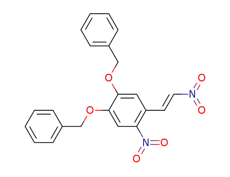 Molecular Structure of 98369-56-3 ((E)-4,5-di(benzyloxy)-2,β-dinitrostyrene)