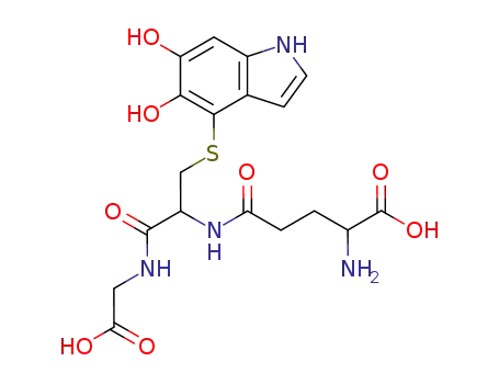 Molecular Structure of 103153-88-4 (4-S-glutathionyl-5,6-dihydroxyindole)
