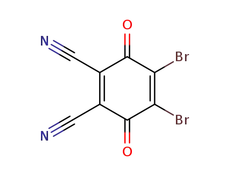 Molecular Structure of 4587-25-1 (4,5-dibromo-3,6-dioxocyclohexa-1,4-diene-1,2-dicarbonitrile)