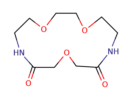 Molecular Structure of 30989-20-9 (1,4,10-Trioxa-7,13-diazacyclopentadecane-8,12-dione)