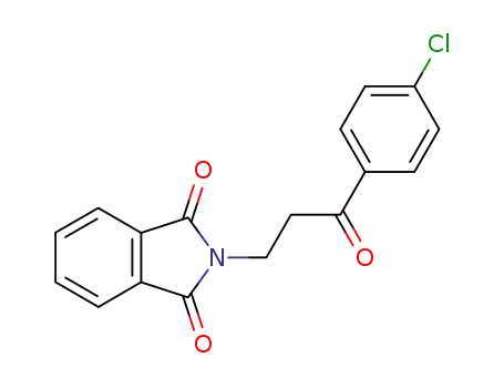 Molecular Structure of 112031-92-2 (1H-Isoindole-1,3(2H)-dione, 2-[3-(4-chlorophenyl)-3-oxopropyl]-)