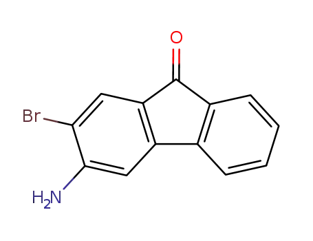 Molecular Structure of 875488-46-3 (2-Amino-3-brom-fluorenon)