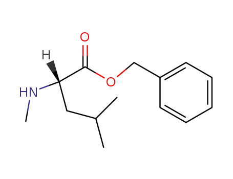 Molecular Structure of 48168-99-6 (L-Leucine, N-methyl-, phenylmethyl ester)