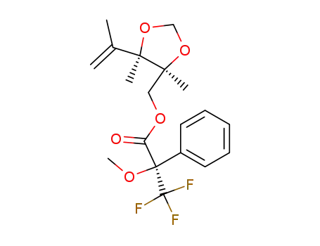Molecular Structure of 121719-94-6 ((2'R,3R,4S)-5-<2'-methoxy-2'-(trifluoromethyl)phenylacetoxy>-2,3,4-trimethyl-3,4-methylenedioxy-2-pentene)