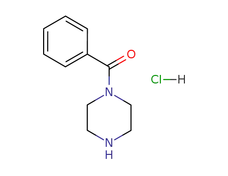 Molecular Structure of 56227-55-5 (1-BENZOYLPIPERAZINE HYROCHLORIDE  97)
