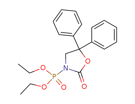 Phosphonic acid, (2-oxo-5,5-diphenyl-3-oxazolidinyl)-, diethyl ester