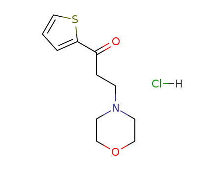 Molecular Structure of 93856-88-3 (3-morpholino-1-(2-thienyl)propan-1-one hydrochloride)