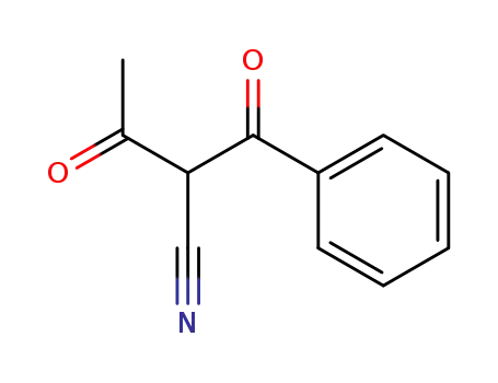 Molecular Structure of 75279-86-6 (Benzenepropanenitrile, a-acetyl-b-oxo-)