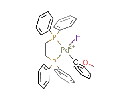 Molecular Structure of 586945-04-2 (Pd(dppe)(o-MeOC<sub>6</sub>H<sub>4</sub>)(I))