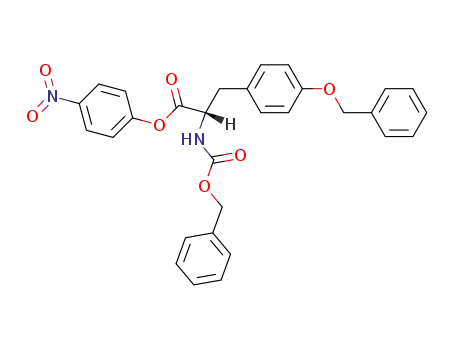 Molecular Structure of 3562-03-6 (4-nitrophenyl O-benzyl-N-[(benzyloxy)carbonyl]-L-tyrosinate)