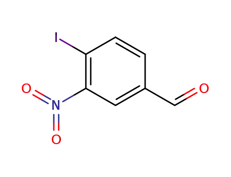 Molecular Structure of 101420-88-6 (4-iodo-3-nitrobenzaldehyde)