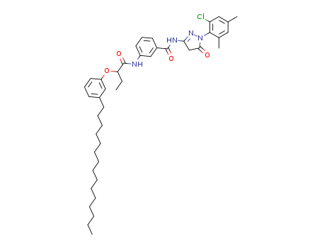 Benzamide,N-[1-(2-chloro-4,6-dimethylphenyl)-4,5-dihydro-5-oxo-1H-pyrazol-3-yl]-3-[[1-oxo-2-(3-pentadecylphenoxy)butyl]amino]-