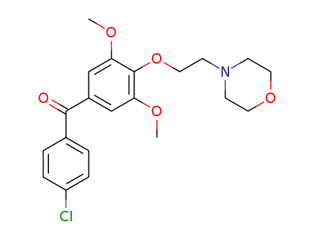 Methanone,(4-chlorophenyl)[3,5-dimethoxy-4-[2-(4-morpholinyl)ethoxy]phenyl]-