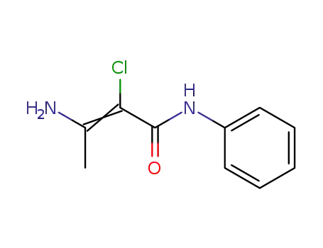 Molecular Structure of 56537-76-9 (3-amino-2-chloro-but-2-enoic acid anilide)