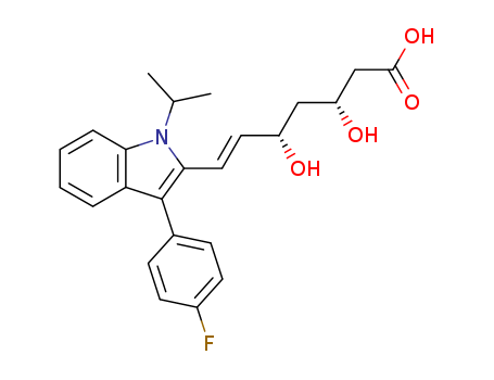 (3R,5S,6E)-7-[3-(4-Fluorophenyl)-1-(1-methylethyl)-1H-indol-2-yl]-3,5-dihydroxy-6-heptenoic acid