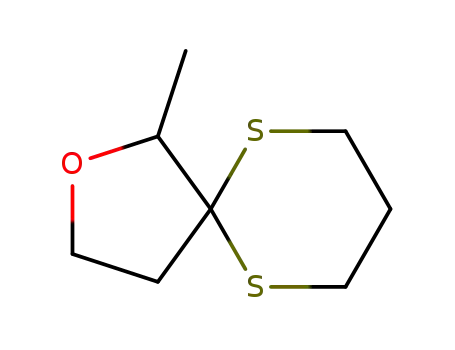 Molecular Structure of 95510-97-7 (2-Oxa-6,10-dithiaspiro[4.5]decane, 1-methyl-)