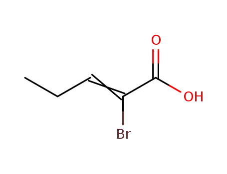 Molecular Structure of 98021-78-4 (2-bromo-pent-2-enoic acid)