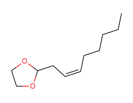 Molecular Structure of 77953-94-7 (1,1-ethylenedioxy-non-3(Z)-ene)