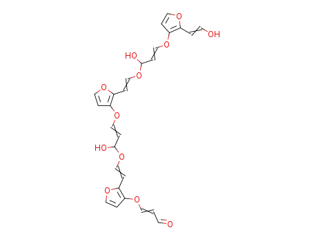 Molecular Structure of 111008-73-2 ((E)-3-[2-((Z)-2-{(E)-1-Hydroxy-3-[2-((Z)-2-{(E)-1-hydroxy-3-[2-((Z)-2-hydroxy-vinyl)-furan-3-yloxy]-allyloxy}-vinyl)-furan-3-yloxy]-allyloxy}-vinyl)-furan-3-yloxy]-propenal)