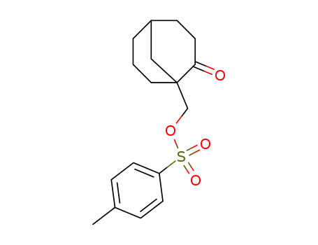 Molecular Structure of 74510-24-0 (1-<(4-Methylphenylsulfonyloxy)methyl>bicyclo<3.3.1>nonan-2-on)