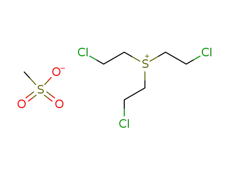 Molecular Structure of 118767-63-8 (tris-(2-chloro-ethyl)-sulfonium ; methanesulfonate)