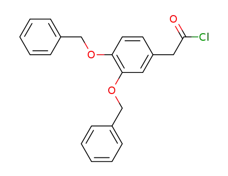 Molecular Structure of 78178-56-0 (3,4-dibenzyloxy-phenylacetyl chloride)