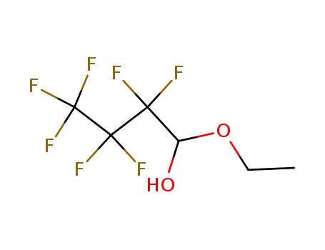 Molecular Structure of 356-26-3 (HEPTAFLUOROBUTYRALDEHYDE ETHYL HEMIACETAL)