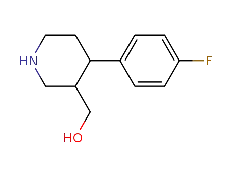 Molecular Structure of 188869-26-3 (TRANS-4-(4-FLUOROPHENYL)-3-PIPERIDINEME&)