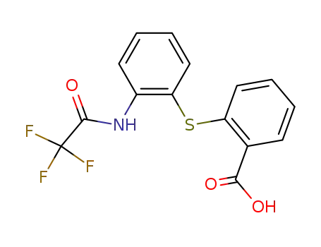 Molecular Structure of 155882-74-9 (2-(2-trifluoroacetylaminophenylthio)benzoic acid)